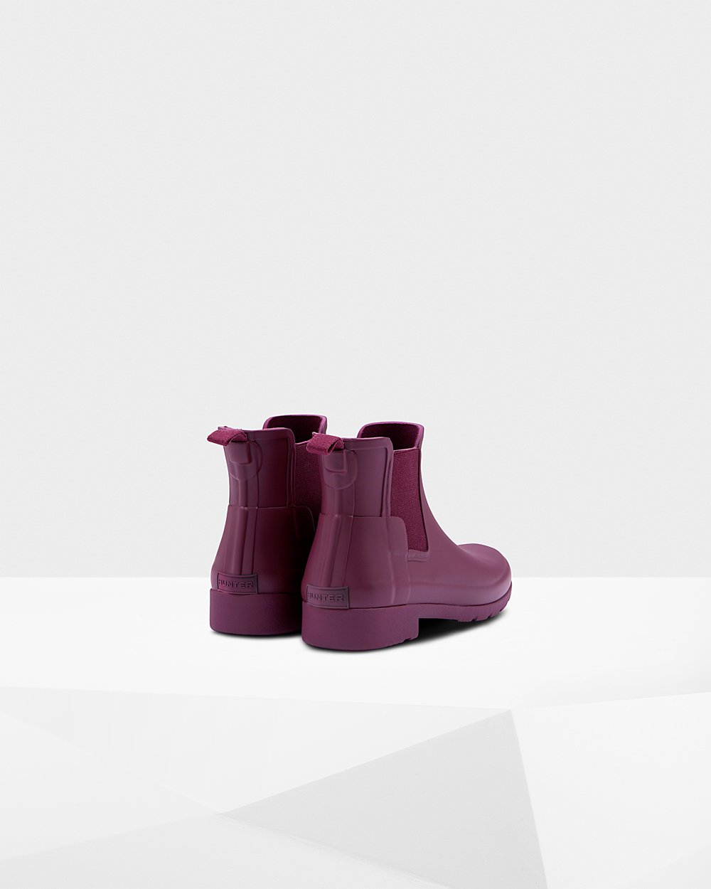 Women Hunter Refined Slim Fit | Chelsea Boots Purple | NZ-59713-KIQE